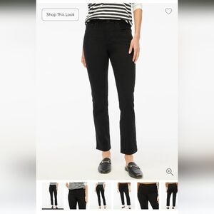 J. Crew Factory Women's Black Essential Straight Jeans